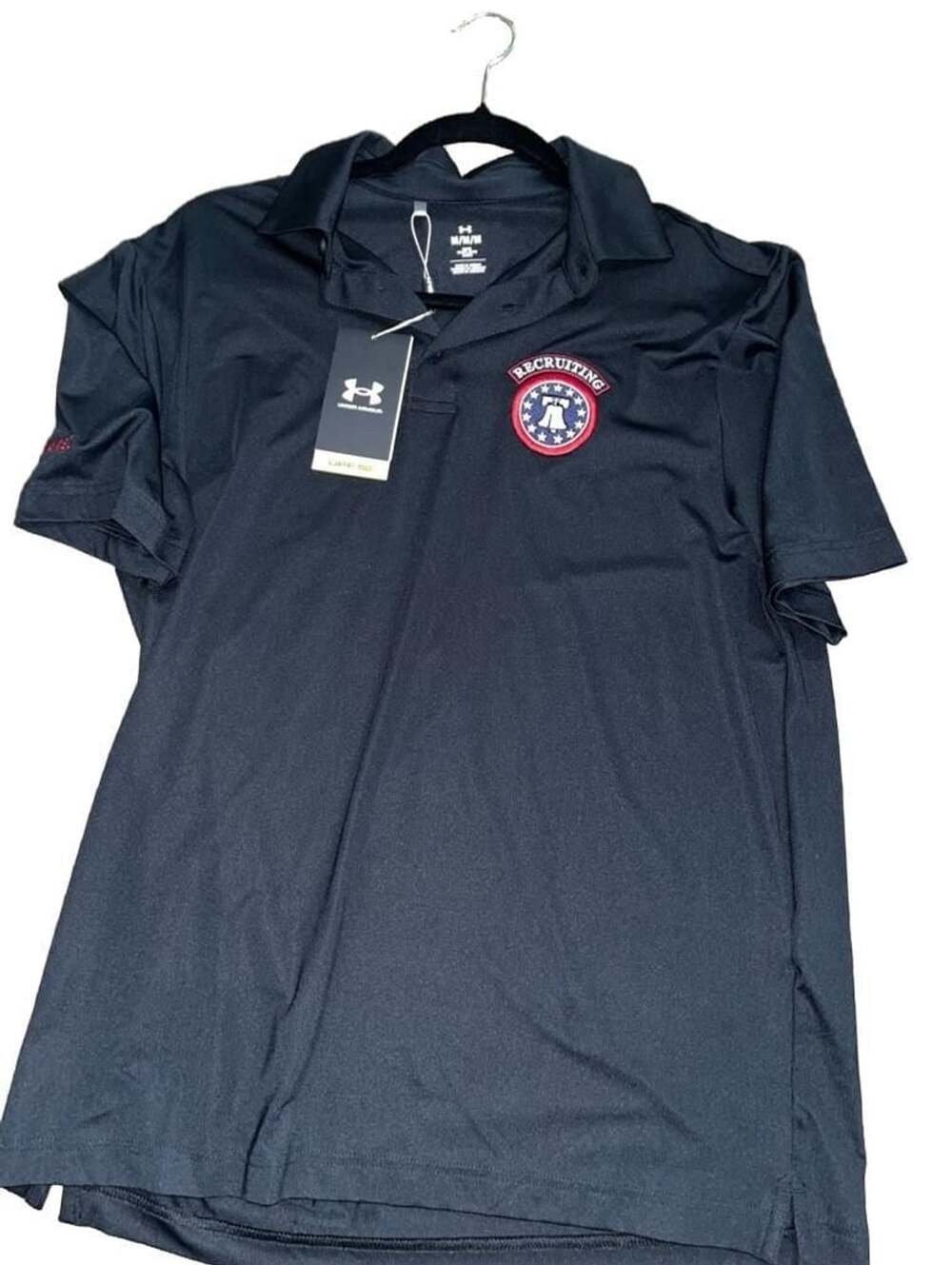 Under Armour Recruiting Polo Shirt Black Men's New With Tags